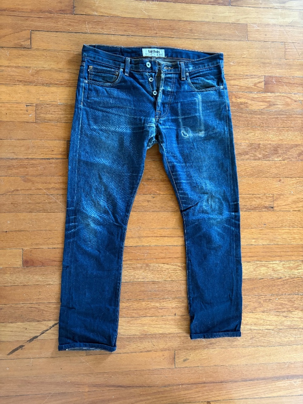Baldwin Henley Classic Slim Selvedge Size 32